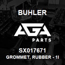 SX017671 Buhler Grommet, Rubber - 1ID x 1-3/4OD x 7/16 Thick | AGA Parts