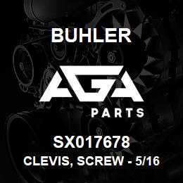 SX017678 Buhler Clevis, Screw - 5/16 | AGA Parts