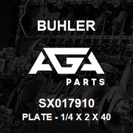 SX017910 Buhler Plate - 1/4 x 2 x 40.32 (Bent) | AGA Parts