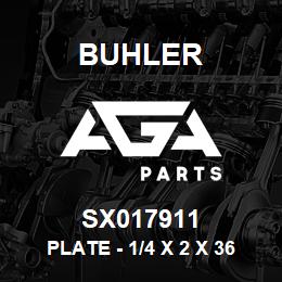 SX017911 Buhler Plate - 1/4 x 2 x 36.01 (Bent) | AGA Parts