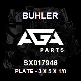 SX017946 Buhler Plate - 3 x 5 x 1/8 Thick (w/4 Holes) | AGA Parts