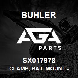 SX017978 Buhler Clamp, Rail Mount - 06 Dual Line | AGA Parts