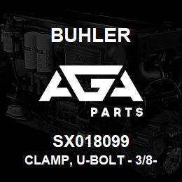 SX018099 Buhler Clamp, U-Bolt - 3/8-16 x 2-3/4OD | AGA Parts