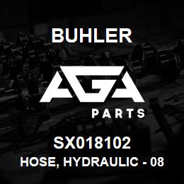 SX018102 Buhler Hose, Hydraulic - 08FJX-08100R17 x 67.00 x 0890FJX | AGA Parts