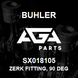 SX018105 Buhler Zerk Fitting, 90 Degree - 1/8NPT | AGA Parts