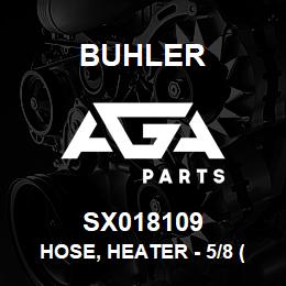 SX018109 Buhler Hose, Heater - 5/8 (Black) | AGA Parts