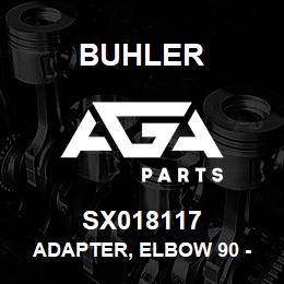 SX018117 Buhler Adapter, Elbow 90 - 12FJ - 12MJ | AGA Parts