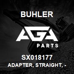 SX018177 Buhler Adapter, Straight, -10Orb -08Nptf | AGA Parts