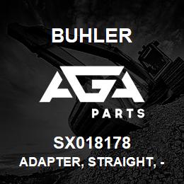 SX018178 Buhler Adapter, Straight, -06ORB-06NPTF | AGA Parts