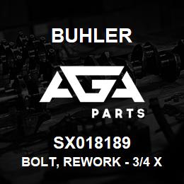 SX018189 Buhler Bolt, Rework - 3/4 x 5 Gr8 YZ | AGA Parts