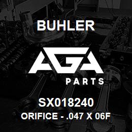 SX018240 Buhler Orifice - .047 x 06FJ-06MJ | AGA Parts