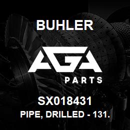 SX018431 Buhler Pipe, Drilled - 131.25 (Sch 40 SS) | AGA Parts