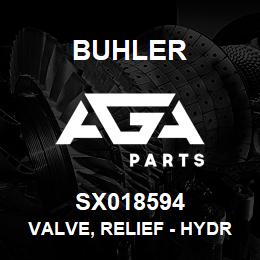 SX018594 Buhler Valve, Relief - Hydraulic Pressure (3000psi) | AGA Parts