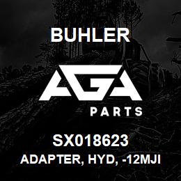 SX018623 Buhler Adapter, Hyd, -12MJIC-20ORB | AGA Parts