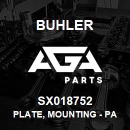 SX018752 Buhler Plate, Mounting - Parking Brake | AGA Parts