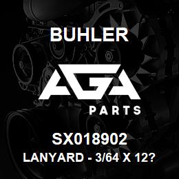 SX018902 Buhler Lanyard - 3/64 x 12?┬Э┬Э Long | AGA Parts