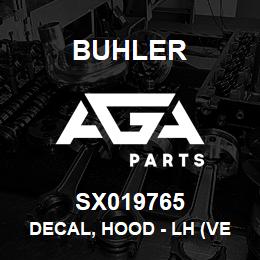 SX019765 Buhler Decal, Hood - LH (Versatile SX275) | AGA Parts