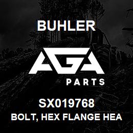 SX019768 Buhler Bolt, Hex Flange Head - 10mm x 140mm Gr10.9 | AGA Parts