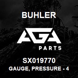 SX019770 Buhler Gauge, Pressure - 4 (0-160 psi) | AGA Parts