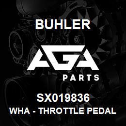 SX019836 Buhler WHA - Throttle Pedal w/Packards | AGA Parts