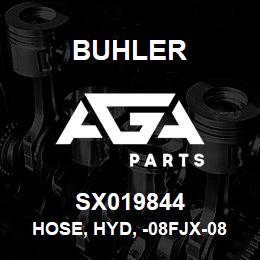 SX019844 Buhler Hose, Hyd, -08FJX-08100R17 X 81.00 X -08FJX | AGA Parts