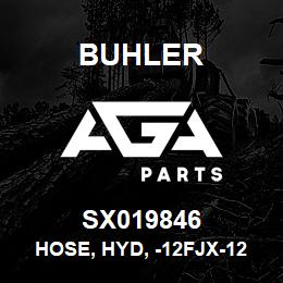 SX019846 Buhler Hose, Hyd, -12FJX-12100R17 X 108 X -12FJX | AGA Parts