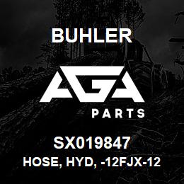 SX019847 Buhler Hose, Hyd, -12FJX-12100R17 X 16.5 X -12FJX | AGA Parts