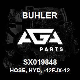 SX019848 Buhler Hose, Hyd, -12FJX-12100R17 X 5 X -12FJX | AGA Parts