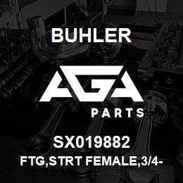 SX019882 Buhler FTG,STRT FEMALE,3/4-16X-08HOSE | AGA Parts