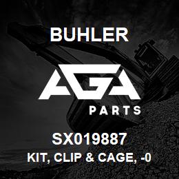 SX019887 Buhler KIT, CLIP & CAGE, -06 HOSE | AGA Parts