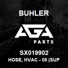 SX019902 Buhler Hose, HVAC - 08 (Superseded by 88662973) | AGA Parts