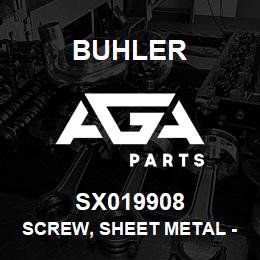 SX019908 Buhler Screw, Sheet Metal - 1/4 x 1 (Phillips Oval Head, SS) | AGA Parts