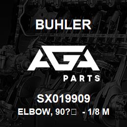 SX019909 Buhler Elbow, 90?┬Э - 1/8 MNPT x 1/4 Tube | AGA Parts