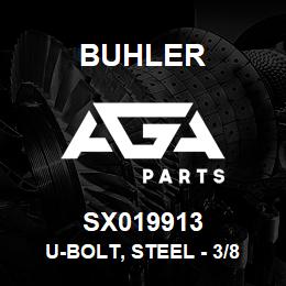 SX019913 Buhler U-Bolt, Steel - 3/8 x 3OD (Muffler Clamp) | AGA Parts