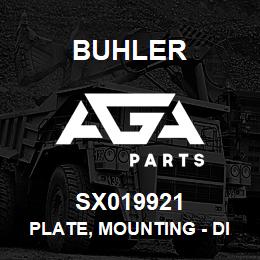 SX019921 Buhler Plate, Mounting - Diagnostic Port | AGA Parts