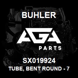 SX019924 Buhler Tube, Bent Round - 7/8 OD x 3/4 ID x 73 | AGA Parts