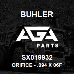 SX019932 Buhler Orifice - .094 x 06FJ-06MJ | AGA Parts