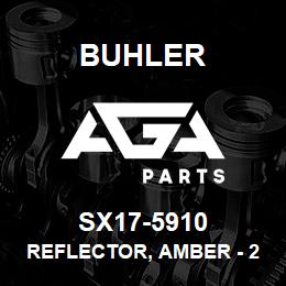 SX17-5910 Buhler Reflector, Amber - 2 x 9 (Night) | AGA Parts