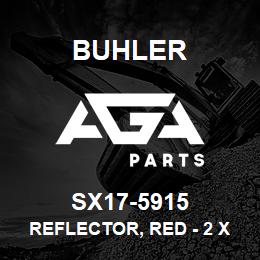 SX17-5915 Buhler Reflector, Red - 2 x 9 (Night) | AGA Parts