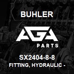 SX2404-8-8 Buhler Fitting, Hydraulic - 8MNPTX-8JIC (Steel) | AGA Parts