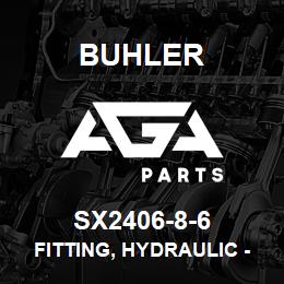 SX2406-8-6 Buhler Fitting, Hydraulic - 8FJICX-6MJIC | AGA Parts