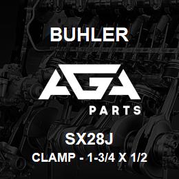 SX28J Buhler Clamp - 1-3/4 x 1/2 (Stainless Steel) | AGA Parts