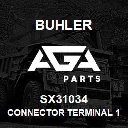 SX31034 Buhler Connector Terminal 14ga Male | AGA Parts