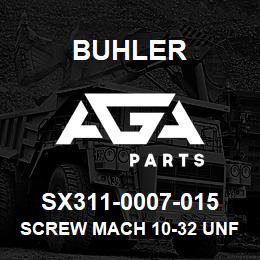 SX311-0007-015 Buhler Screw Mach 10-32 UNF-2 3/4 | AGA Parts