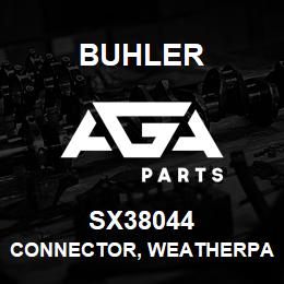 SX38044 Buhler Connector, Weatherpak - Body Shroud (3 Pin) | AGA Parts