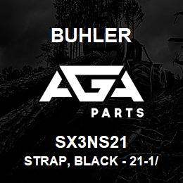 SX3NS21 Buhler Strap, Black - 21-1/2 | AGA Parts