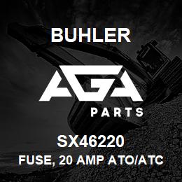 SX46220 Buhler Fuse, 20 Amp Ato/Atc, Yellow | AGA Parts