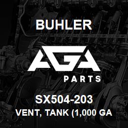 SX504-203 Buhler Vent, Tank (1,000 gal Poly) | AGA Parts