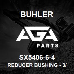 SX5406-6-4 Buhler Reducer Bushing - 3/8MNPT x 1/4FNPT (SS) | AGA Parts