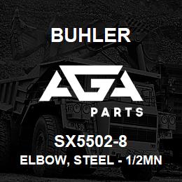 SX5502-8 Buhler Elbow, Steel - 1/2MNPT x 1/2MNPT | AGA Parts